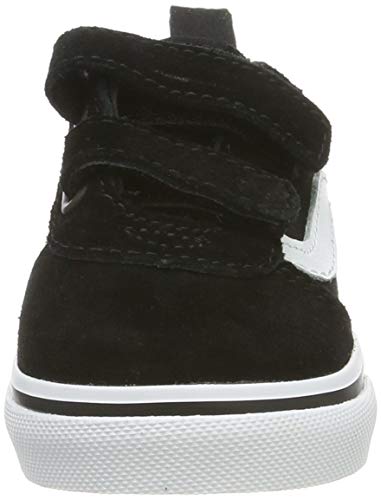 Vans Ward V-Velcro Suede, Zapatillas Unisex niños, Black/White Iju, 23.5 EU