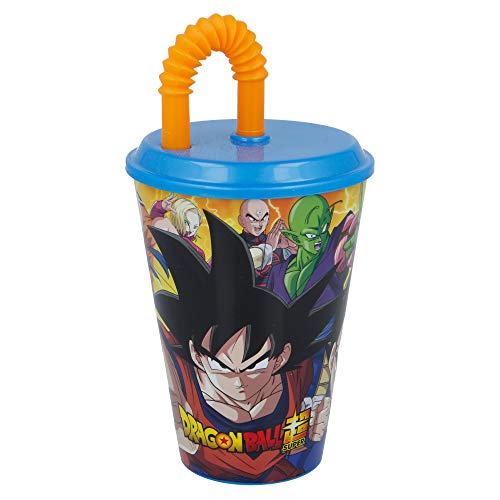 Vaso Infantil Reutilizable Con Tapa Y Pajita De 430 Ml | Dragon Ball