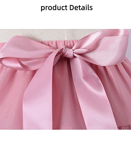 Verve Jelly Baby Girl Tutu Falda de tutú suave y esponjosa para niña con cubierta de pañal Tutú infantil para niñas Bowknot Falda de tul Wine Red XS 0-1 años