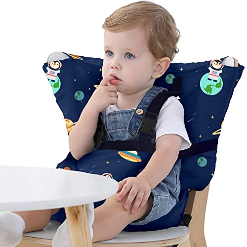 Vine Silla alta portátil de viaje Easy Seat | Ajustable, segura, lavable, funda de asiento para silla alta para niños pequeños | Cómoda silla alta de tela para viaje cabe en tu bolso