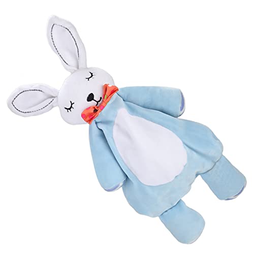 Voluxe Toalla de Saliva para Bebé, No Se Desvanece, Duradero, Suave Y Bonito, Juguete Cómodo para Bebés, Tienda de Juguetes, Educación(Muñeca reconfortante Conejito Azul, Los 36cm)