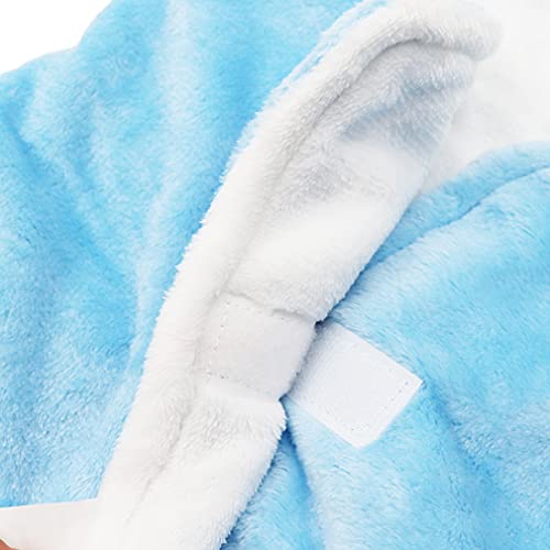 Wetry Saco de Dormir Bebe Unicornio Manta Envolvente Bebe Recien Nacido Invierno Térmico Swaddle Wrap Manta Bebe Unicornio Regalo Bebe Recien Nacido Niño, 0-3 Meses Azul