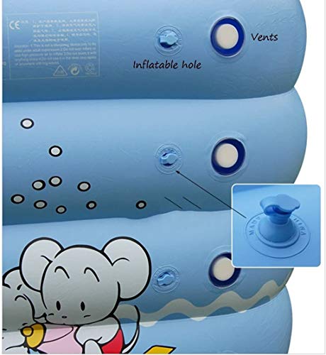 WOHAO Piscina Infantil Bañera Inflable, niño Piscina del bebé del hogar del Espesamiento Juego de Piscina Bañera Plegable bañera bañera