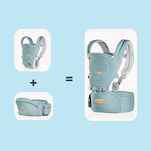 WPHH Portabebé Ergonómico con Asiento Convertible 3 En 1 Portador De Bebé para Bebés Travel De 0-36 Meses,Rosado