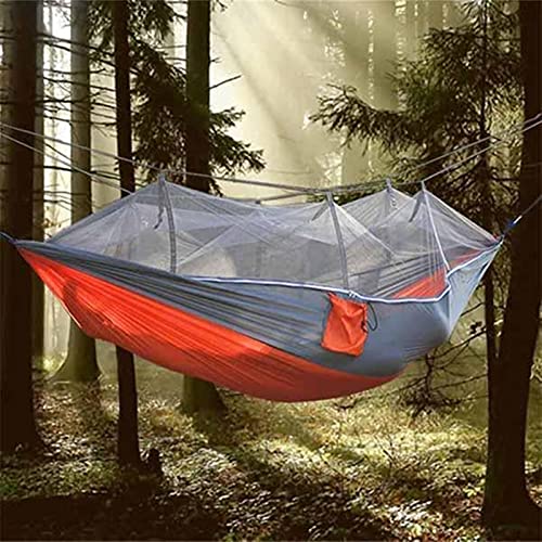 WXYNT Camping Hammock Go Swing con Mosquitera Net Double Person Hammock Ultralight Caza al Aire Libre Hamaca portátil Tienda 2021 (Color : Brown)