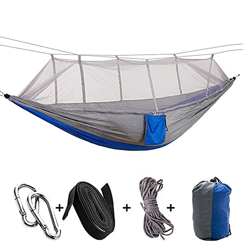 WXYNT Camping Hammock Go Swing con Mosquitera Net Double Person Hammock Ultralight Caza al Aire Libre Hamaca portátil Tienda 2021 (Color : Red)