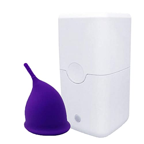 WYCSAD Esterilizador de Copa Menstrual Recargable por USB Copa Menstrual Limpiador UV Fácil de Llevar Uso con una Sola tecla Operación Simple