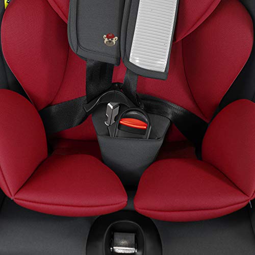 XOMAX S66 Silla de coche con Isofix I inclinable I Grupo 0+/1/2/3 I evolutiva 0-36 kg, 0-12 años I Funda extraíble y lavable I ECE R44/04