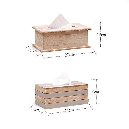 XYZMDJ Se Adapta a Todas Las Cubiertas de Caja de pañuelos for Kleenex, Preferencias, Envision y más, Cajas de Papel rectangulares aptas, Oficina (Color : B, Size : 27x15.5x9.5cm)