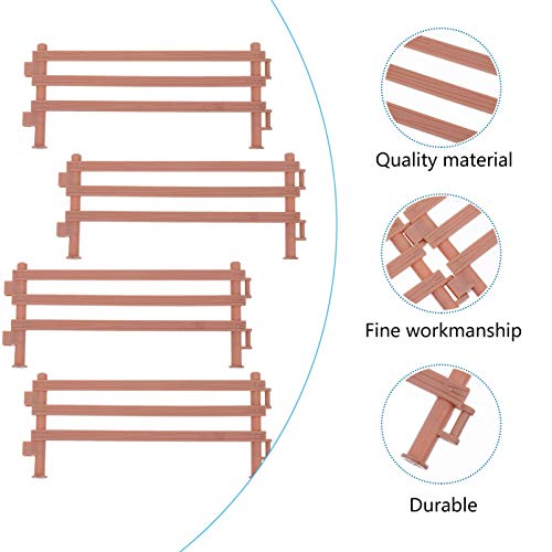 YARNOW 20 Unids Mini Plástico Jardín Valla Juguetes Valla Paneles Valla Plegable de Plástico Caballo Corral Juego de Esgrima para Niños Juguetes para Niños Animales de Granja