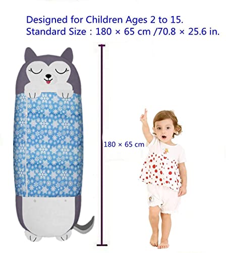 YLJYST Happy Kids Play Saco de dormir y almohada de juego, manta de siesta de juego feliz para niños, almohada 2 en 1, plegable como un cojín de juego suave, un regalo sorpresa para niños