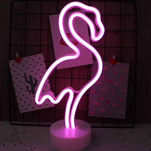 YQHWLKJ Usb Neon Led Unicorn Sign Night Light Flamingo Decorativo Moon Led Lamp Party Rainbow Home Kid Room Decor Light Night Lamp Child