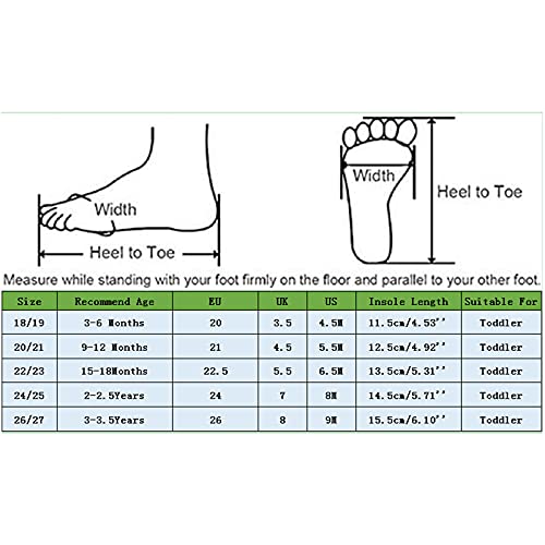 Zapatos Primeros Pasos Bebé Niño Niña Años Zapatos para Aprender a Andar Calcetines Bebé Zapatillas Suela Suave Transpirable Antideslizante Calcetines de Bebé con Dibujos Animados (A-01, 18)