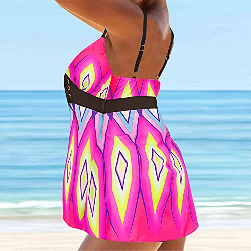 Zilosconcy 2022 Mujer Traje De Baño De Una Pieza Bikinis Bikinis Bañador Deportivo Set Top Cintura Alta Juego de Tankini 2 Piezas Parte Superior y Pantalones Cortos