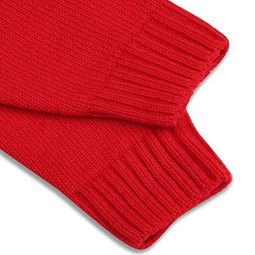 ZOEREA Bebé Niñas Niños Mameluco Navidad Mono Algodón Conjunto de Ropa con Gorra Manga Larga de Ciervo Hecho Punto Cálido Suéter Onesie Rojo(con Gorra) Etiqueta 80