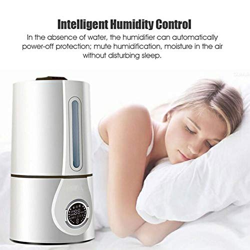 ZRBC Máquina De Aromaterapia con Humidificador Ultrasónico con Control Remoto Y Monitor De Humedad, Ultra Silencioso Adecuado para Sala De Estar, Bebé, Oficina De Dormitorio (3L)