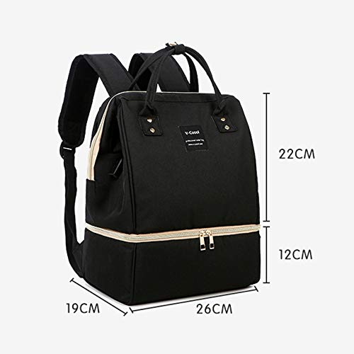 Zyorenc Bolsa de Mami Bolso Térmica (Negro)