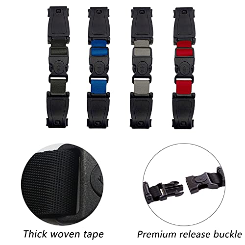 4 Piezas Clip Cinturon Silla Bebe, Hebilla de Seguridad Coche Niños, Seguridad Bebes Hebilla Coche, para Asientos de Coche, Cochecitos, Tronas, Universal