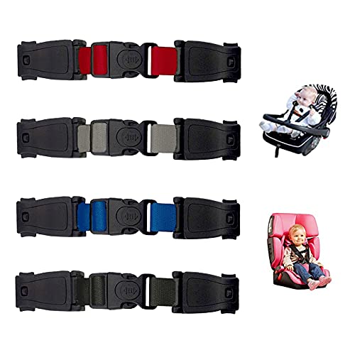 4 Piezas Clip Cinturon Silla Bebe, Hebilla de Seguridad Coche Niños, Seguridad Bebes Hebilla Coche, para Asientos de Coche, Cochecitos, Tronas, Universal