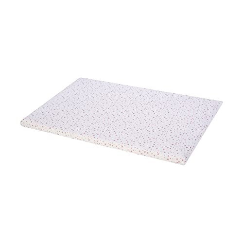 Acomoda Textil - Colchón Minicuna 80x50x5 cm. Colchón para Bebé Impermeable y Transpirable, Funda Desenfundable y Lavable 100% Algodón. (Minicuna 80x50x5 cm, Rosa)