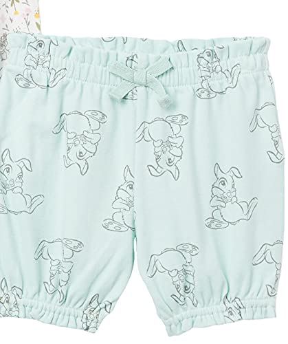 Amazon Essentials Baby Disney Ruffle Bloomer Shorts Pantalones Cortos, Paquete de 3 Bambi Nature, 24 Meses, Pack de 3