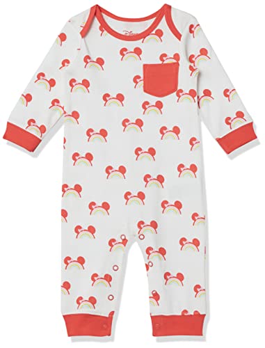 Amazon Essentials Disney Star Wars Marvel Cotton Coveralls Body, Paquete de 3 Minnie Rainbow Chaser, 24 Meses, Pack de 3