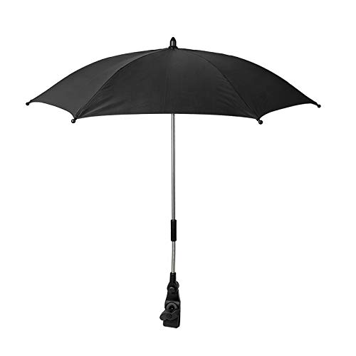 Babify Sombrilla Parasol Universal para Cochecitos de bebé y Sillas se paseo. Color Negro