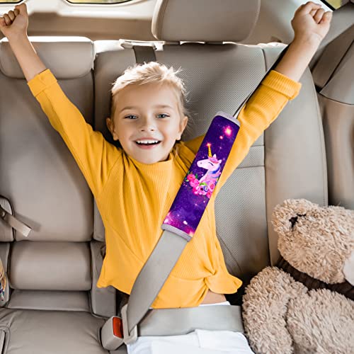 Basumee Almohadillas para Seguridad Protector Cinturon Coche Niños Almohadillas Protectores de Coche Hombro Cinturón de Seguridad para Niño, 2pcs