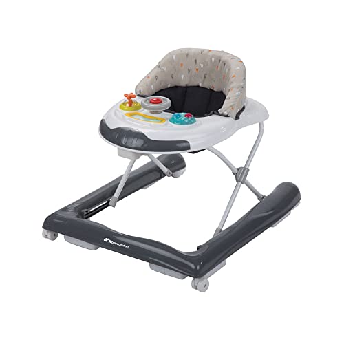 Bebeconfort Bolid Andador bebé primeros pasos, 3 alturas regulables, Centro de actividades con 12 melodías, asiento acolchado, Base Antivuelco, para niños 6 meses – 12 kg, Color Warm Grey