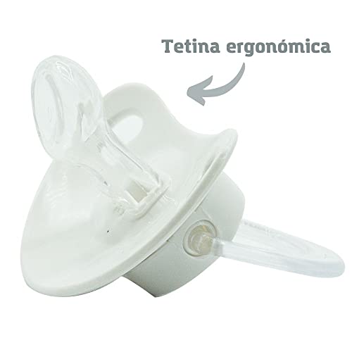 BebeDeParis Chupete Bebé Personalizado con Nombre, Para Bebés de 0-6 Meses, Chupete con Tetina de Silicona, Incluye Caja Personalizada, Libre de BPA