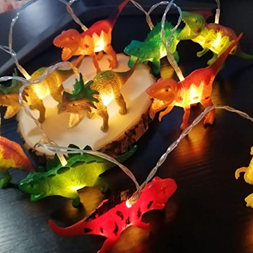 Binnan Luz Nocturna para Niños, Luz de Cadena LED de Dinosaurio, Luces Decorativas para Navidad, Cumpleaños, Jardín, Fiesta, Habitación Infantil, 10 Ledes