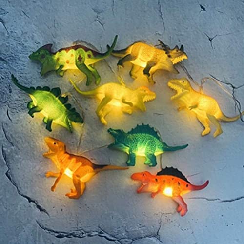 Binnan Luz Nocturna para Niños, Luz de Cadena LED de Dinosaurio, Luces Decorativas para Navidad, Cumpleaños, Jardín, Fiesta, Habitación Infantil, 10 Ledes