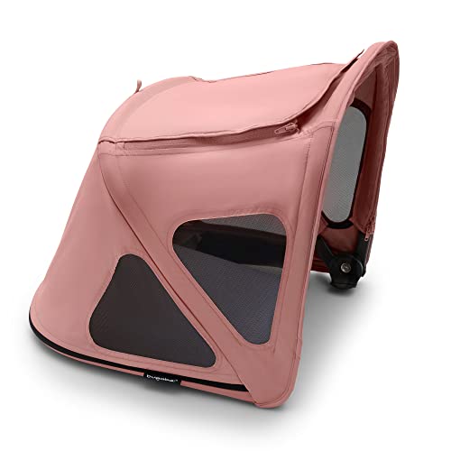 Bugaboo Capota ventilada Fox y Cameleon, extensible para una protección adicional y una protección solar óptima, repelente al agua, Morning Pink