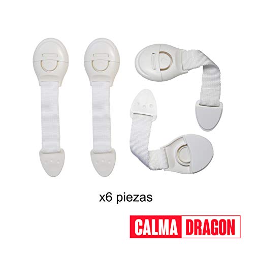 Calma Dragon Kit de Seguridad para Bebes, 42 piezas, Protección para niños, 12 Protectores de Esquinas, 10 Protectores de enchufes, 6 Cerraduras de Cajón, 4 Topes de Puertas, 10 Bloqueos (EU)