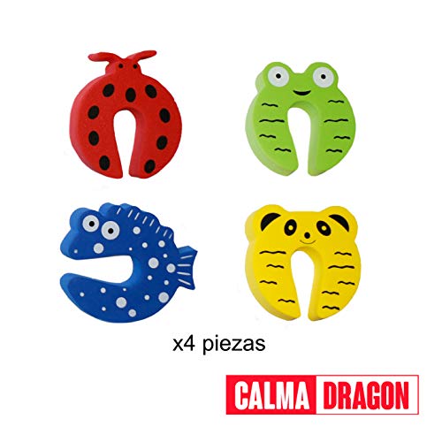 Calma Dragon Kit de Seguridad para Bebes, 42 piezas, Protección para niños, 12 Protectores de Esquinas, 10 Protectores de enchufes, 6 Cerraduras de Cajón, 4 Topes de Puertas, 10 Bloqueos (EU)