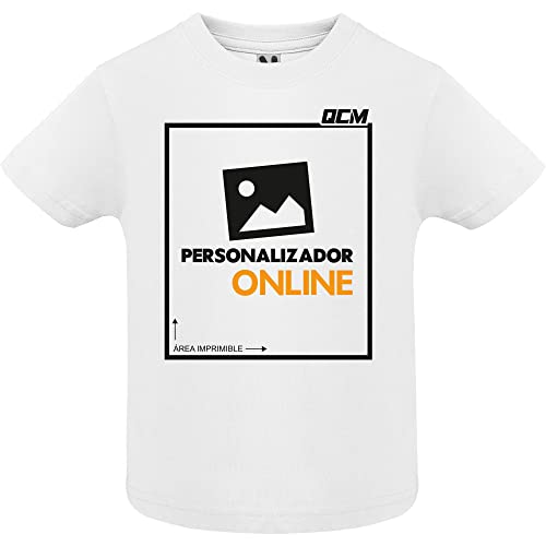 Camiseta bebé Manga Corta Personalizado 100% algodón/Regalo recién Nacido