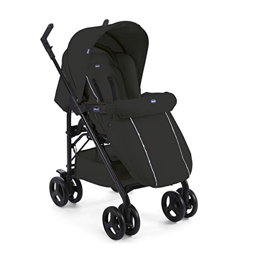 Chicco Trío Sprint - Sistema de paseo y viaje 3 en 1, capazo/carrito/coche, color negro