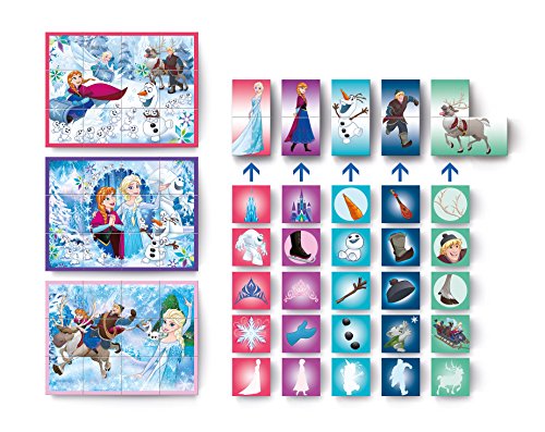 Clementoni Disney Maletín 12 Cubos Multiplay Frozen (41503.8)