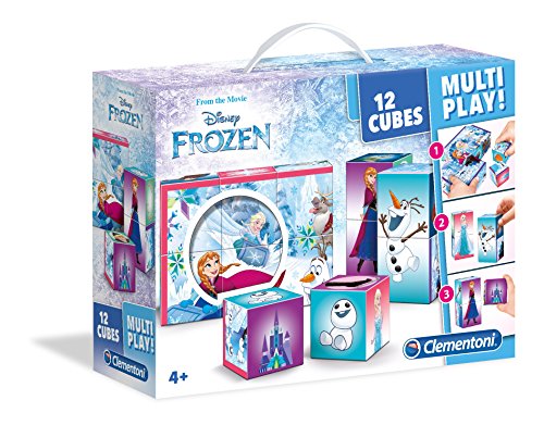 Clementoni Disney Maletín 12 Cubos Multiplay Frozen (41503.8)