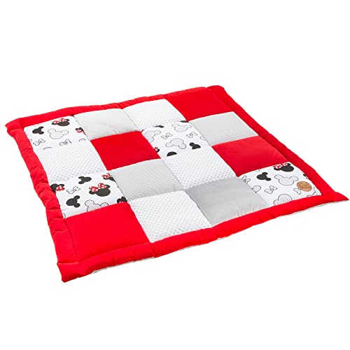 Colchoneta Bebe Suelo Plegable 120 x 120 cm - Alfombra Bebe Acolchada Lavables Inserto de Parque Infantil Suelo Bebes Acolchado Oeko-Tex Multi