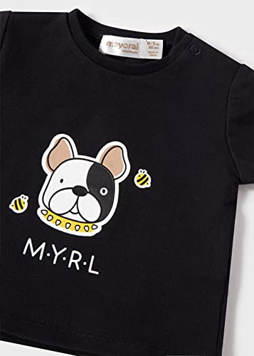 Conjunto bebe niño de 3 meses a 18 meses – set recién nacido – conjunto Manga corta Bebe Niño – Verano - Camiseta y pantalón corto para bebe (2-4 meses, Nero)