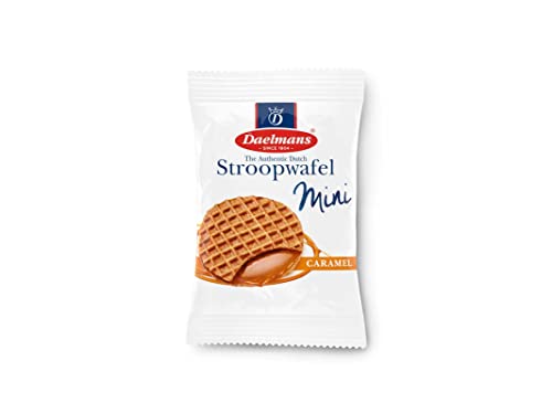 Daelmans Stroopwafels - Mini gofres de caramelo - 200 por caja - Auténticos gofres holandeses de caramelo - Stroopwaffels