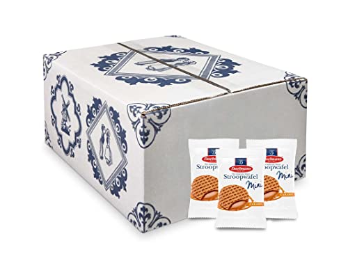 Daelmans Stroopwafels - Mini gofres de caramelo - 200 por caja - Auténticos gofres holandeses de caramelo - Stroopwaffels