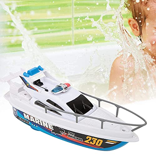 Deror Barco de Juguete, Barco de Vela, Barco de Velocidad eléctrica Modelo de Juguete Piscina de baño Barco de Juguete para niños