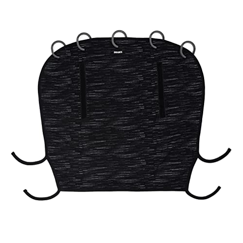 Dooky Universal Cover Matrix Parasol, protección contra la intemperie para la silla de auto, el cochecito y la silla de paseo (protección contra los rayos UV LSF 40+, ajuste universal), negro