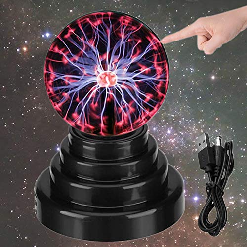 DQTYE Touch sensible bola de plasma USB/batería energía lámpara plasma esfera mágica globo novedad juguetes decoración atmósfera luz