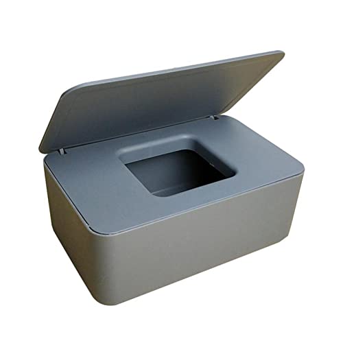 DYQ Caja de Tejido de plástico Tenedor de Tejido húmedo Toallitas de bebé Caja de Almacenamiento de Papel Toalla de Papel Dispensador de Toallas Inicio Servilleta Organizador (Color : Gris)