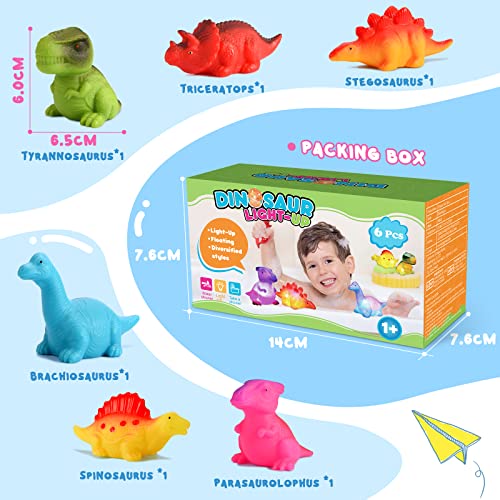 EUCOCO Juguetes Bañera Bebe, Regalo Niña 1-3 Años Juguetes Niños 1 2 3 4 Años Juguetes Baño Bebe Regalos de Cumpleanos Dinosaurios Juguetes 1-4 Años Juguetes Montessori 1 Años