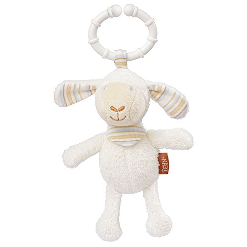 Fehn 154887 Mini de peluche oveja, Baby Love, color beige