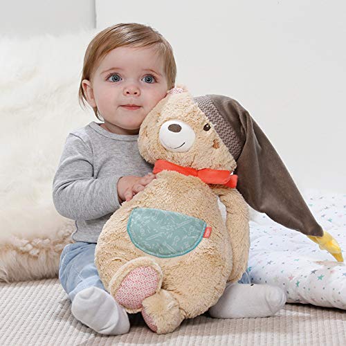 Fehn – Oso de peluche suave para agarrar, sentir y achuchar, para bebés y niños pequeños a partir de 0 meses multicolor Oso XL, Bruno